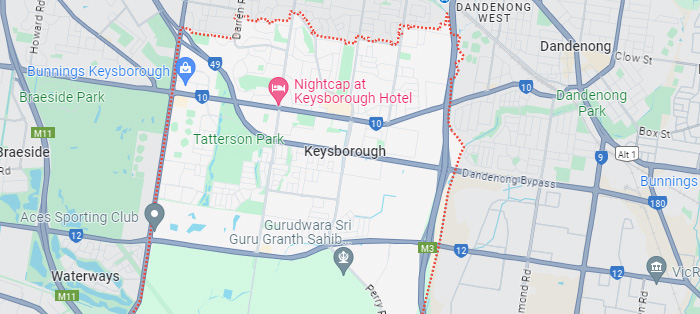 Keysborough Gutter Cleaning Service Area