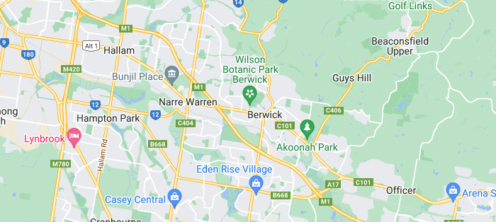 Berwick Gutter Cleaning Service Area